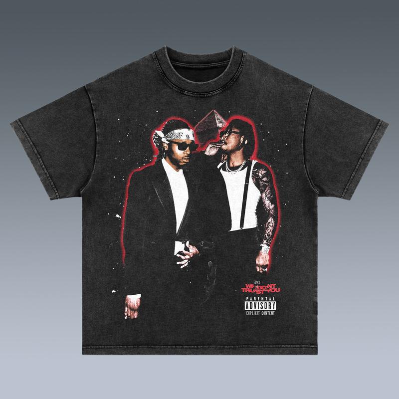WE STILL DONâ€™T TRUST YOU-FUTURE 2 SIDES Cotton Vintage Shirt To Match Sneaker Hiphop Clothing Rapper Merch Shirt, Hiphop Tour Concert 2024, Gift For Fan Y2K Aesthetic Hoodie Sweatshirt