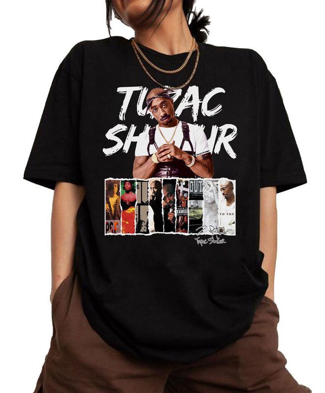 Rapper Hip Hop T Shirt, 2pac Rapper Shirt, Hip Hop 90s Tee, Unisex Short Sleeve Tee
