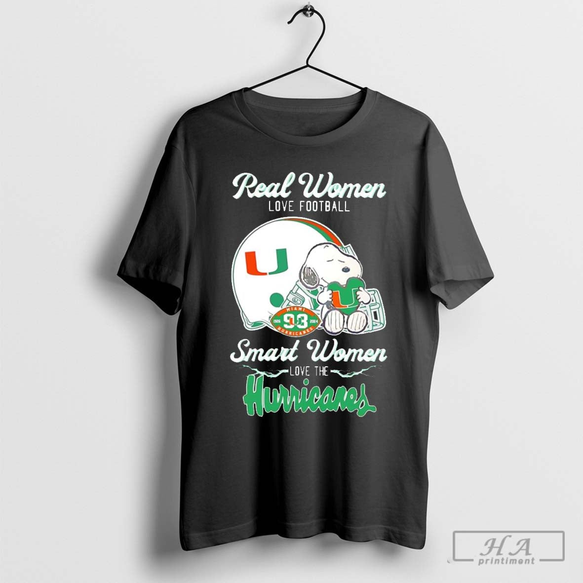 Snoopy Miami Hurricanes fans real women love football shirt