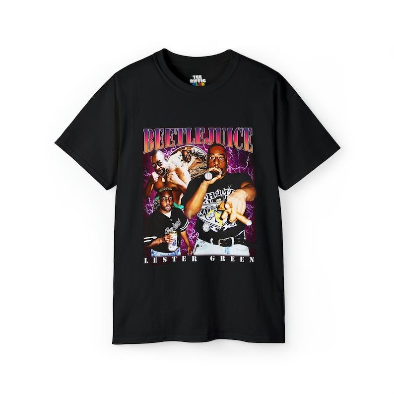 Retro Beetlejuice Lester Green T Shirt, Funny Classic 90s Graphic Tee, Unisex, Vintage Bootleg, Retro 90s Fans Shirt, Unisex T-shirt