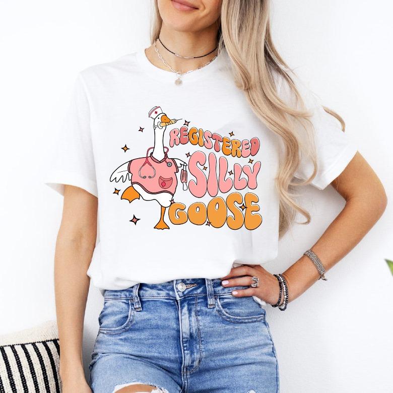Registered Silly Goose Sweatshirt, Nurse Silly Goose Sweatshirt, Nursing Certified Shirt, Gift For Nurse, Licensed Silly Goose, Nurse Appreciation Shi