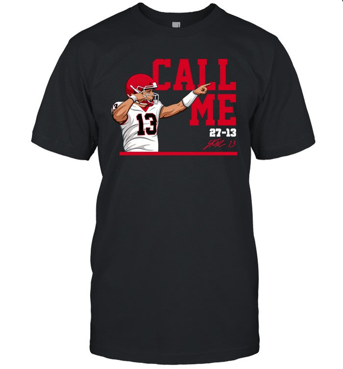 27-13 Georgia Bulldogs vs Tennessee Volunteers Stetson Bennett Call Me T-Shirt_1