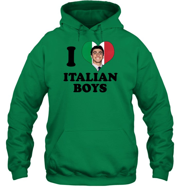 Luici Mangione I Love Italian Boys Hoodie