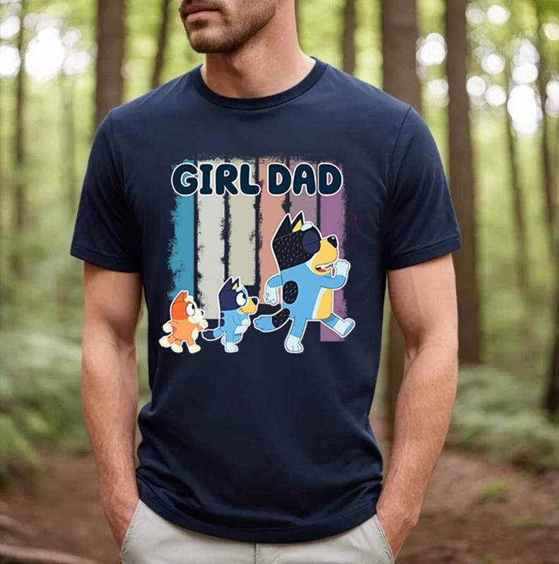Retro Bluey Family Shirts Family Matching T-Shirts, Sweatshirt Unisex - Pick Your Color - Diverse Style Selection - Work From Home Wear - All Sizes Of