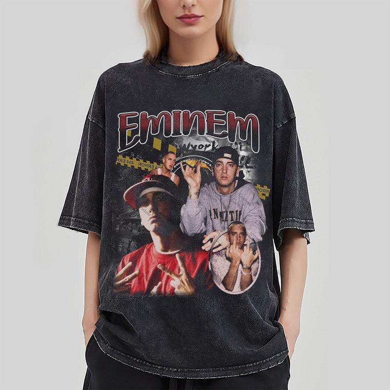 Eminem T-Shirt, Rapper Homage Graphic Unisex T-Shirt, Singer Sweatshirt, Eminem Retro 90's Fans Hoodie Gift for Rapper Fan Hip Hop, Rap Legend Sweater