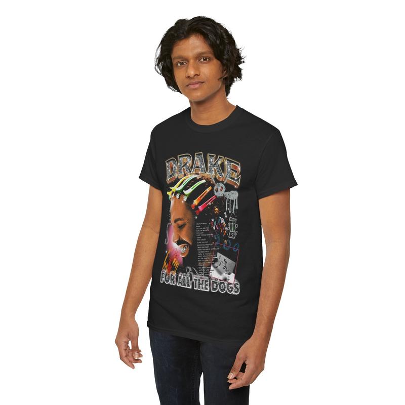 Drake Tee Shirt Rap Hip hop Concert Tour For All The Dogs T-shirt - STREETWEAR