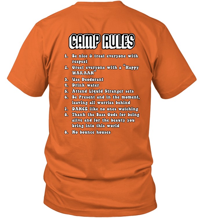 T-Shirt Wakaan Music Festival Camp Rules Limited