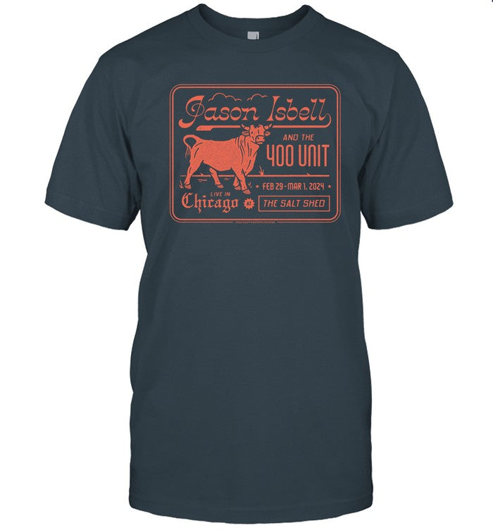 Jason Isbell And The 400 Unit March 1, 2024 The Salt Shed, Chicago, IL T-Shirt