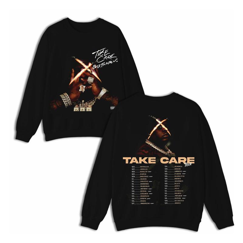 BigXthaPlug Take Care Ver2 Vintage 90s Graphic Tees, 2 Sides Cotton Vintage Shirt To Match Sneaker Hiphop Clothing Rapper Merch Shirt, Hiphop Tour Con
