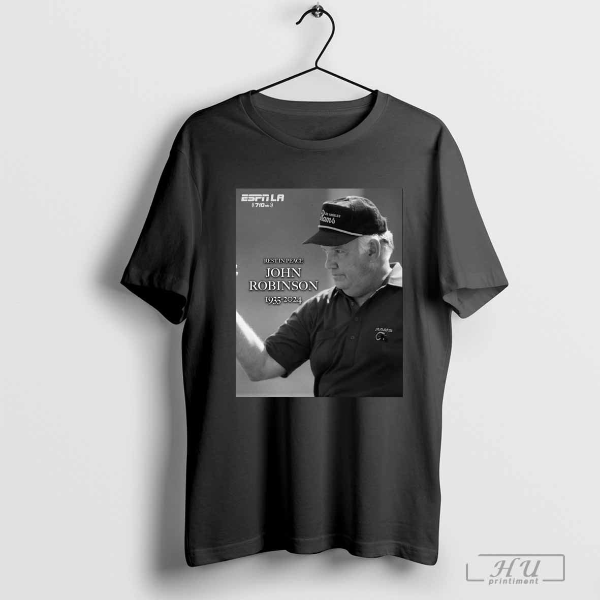 Rest In Peace Legendary USC and Rams head coach John Robinson 1935-2024 t-shirt