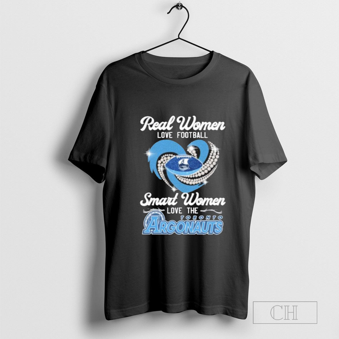 Real Women Love Football Smart Women Love The Toronto Argonauts Diamonds T-Shirt