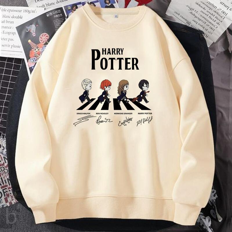 HP Characters Sweatshirt Hoodie Shirt, gift for fan Cotton Menswear Relaxed Fit Sweaters Tee