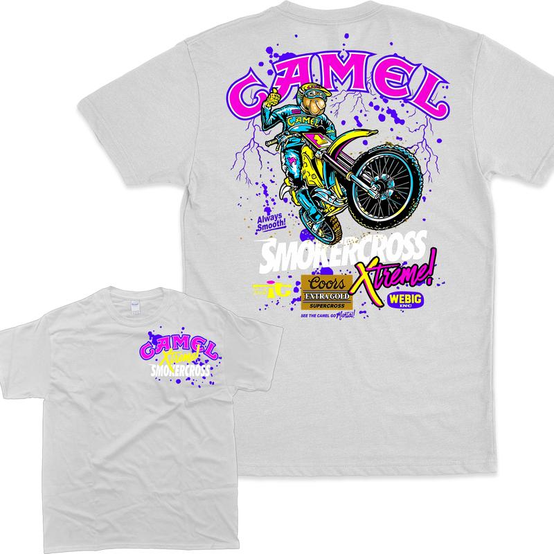 Camel Motorsport Supercross Extreme Graphic Tee, Shirt for Mens, Summer Tee for Mens Menswear Top Love T-Shirt Streetwear Tshirt Tropical