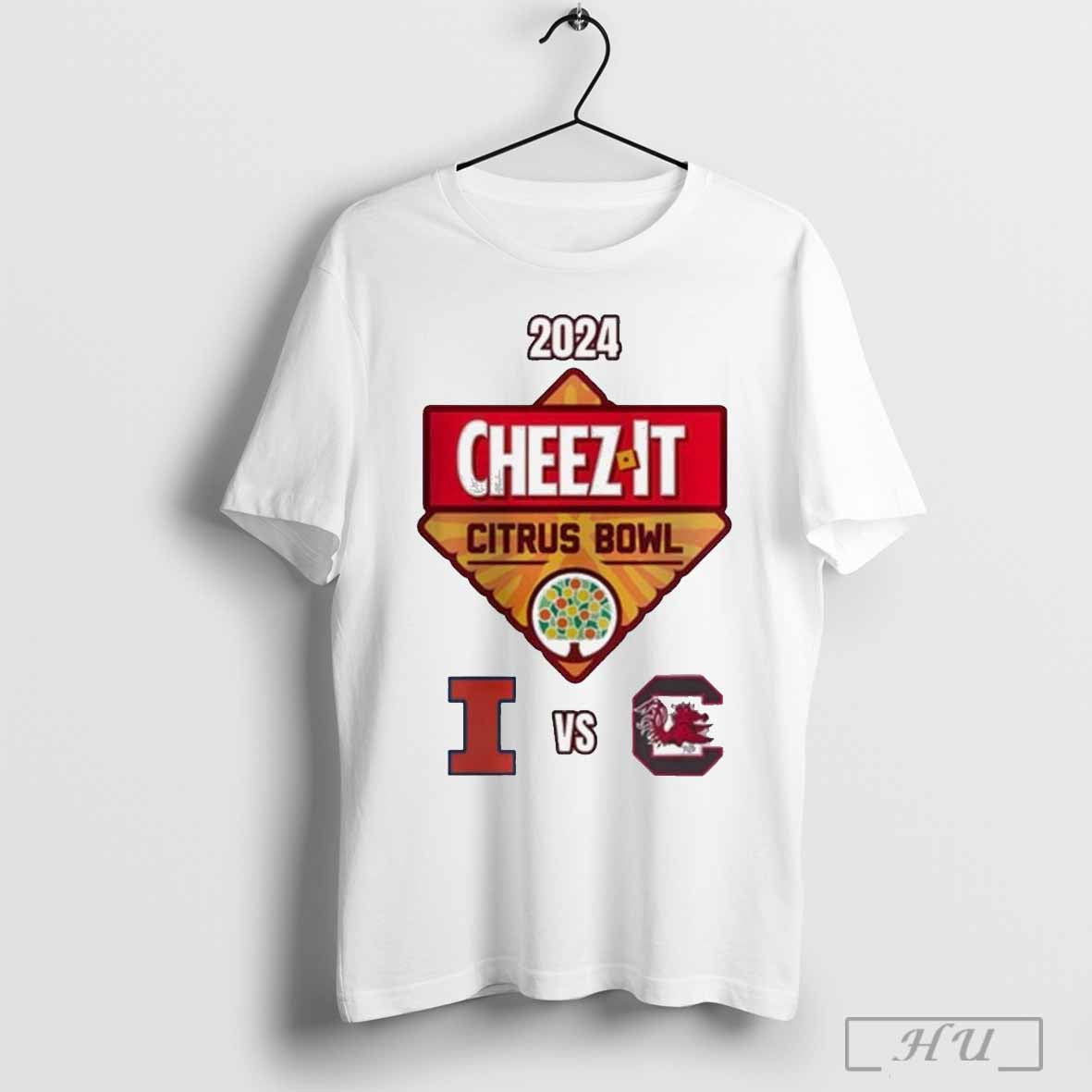 South Carolina Gamecocks Vs Illinois Fighting Illini 2024 Citrus Bowl Matchup T Shirt