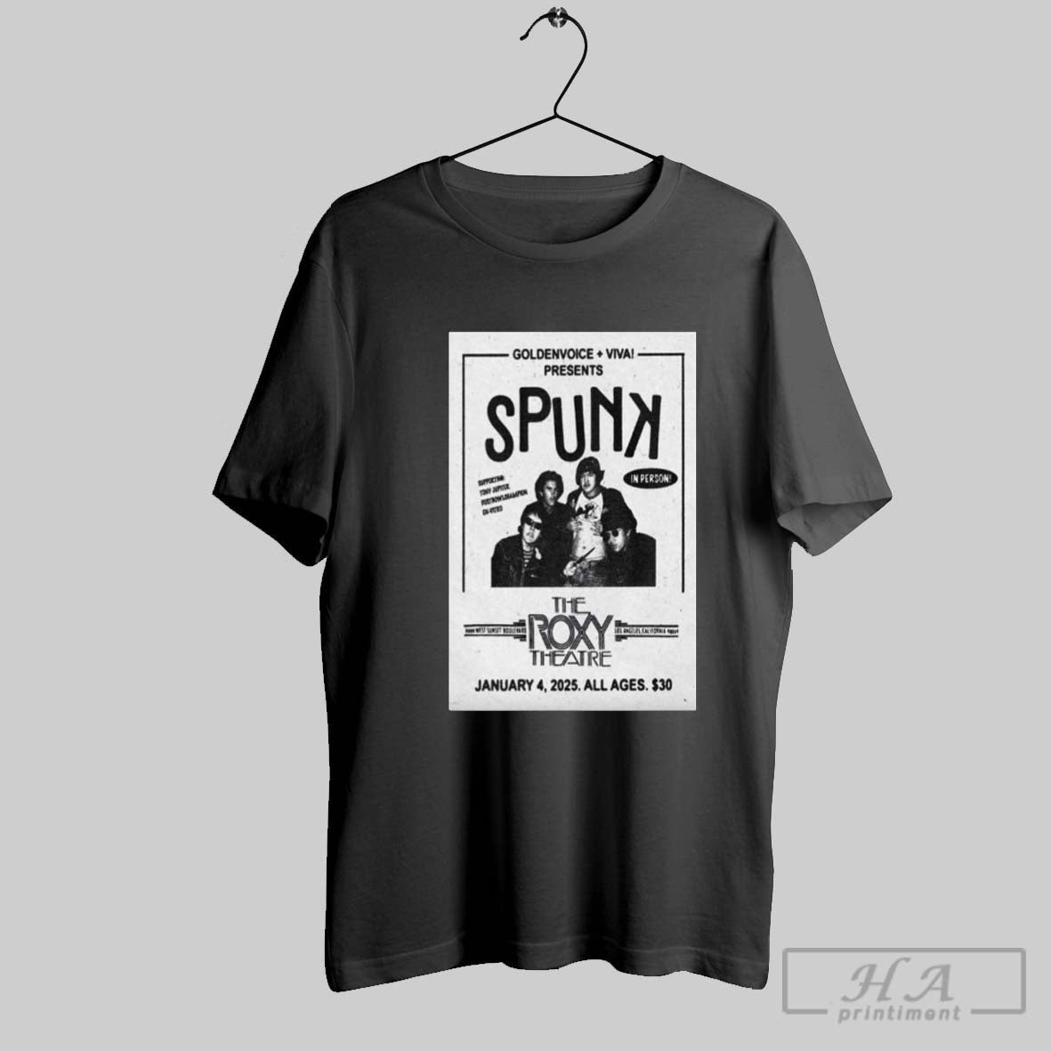 Spunk Jan 4 2025 At The Roxy Theatre In Los Angeles Ca Concert Poster T Shirt