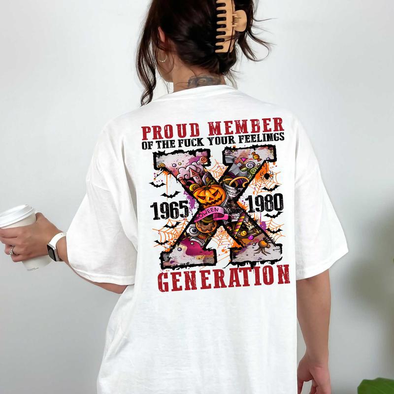 Generation X FAFO Halloween shirt Two Side Shirt,  Gen X Fafo Shirt Generation X T Shirt, GenX Shirt - Casual Fit