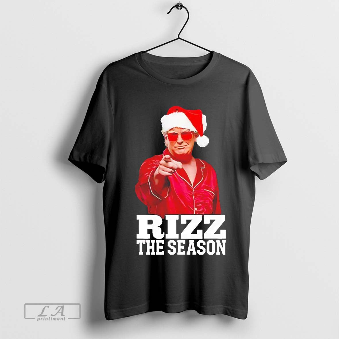Rizz the season Trump Christmas Santa pajama Rizzmas Christmas shirt