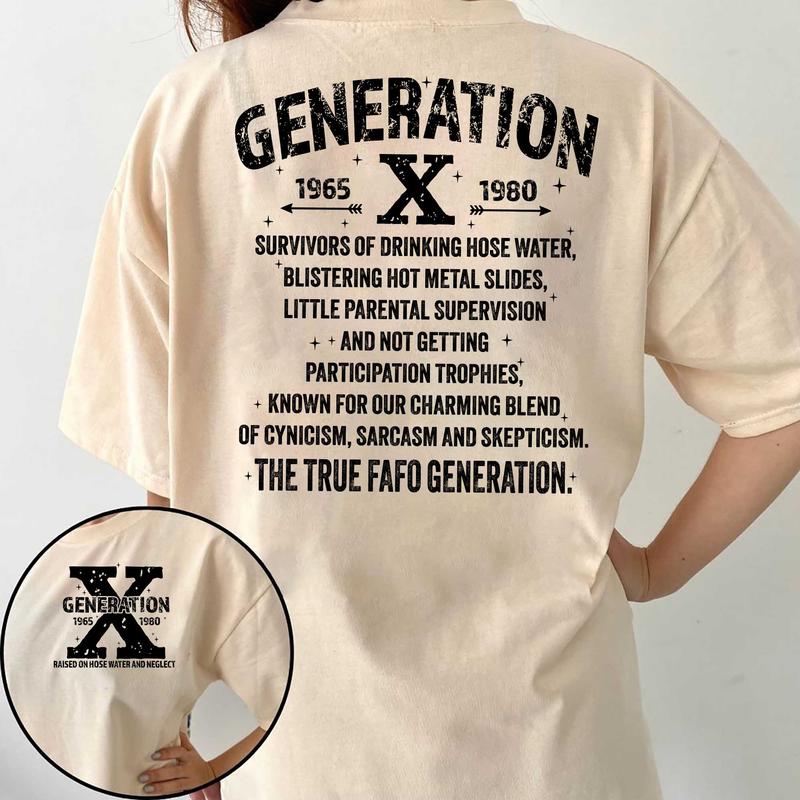 Generation X FAFO shirt Two Side Shirt,  Gen X Fafo Shirt Generation X T Shirt, GenX Shirt - Casual Fit