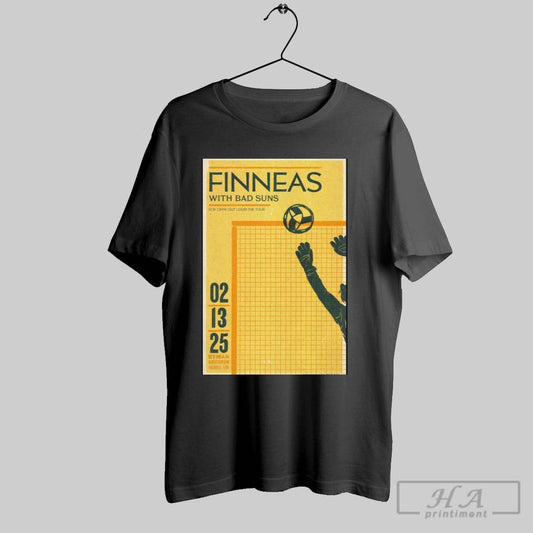 Poster Finneas With Bad Suns Feb 13 2025 Ryan Nashville Tenn T Shirt
