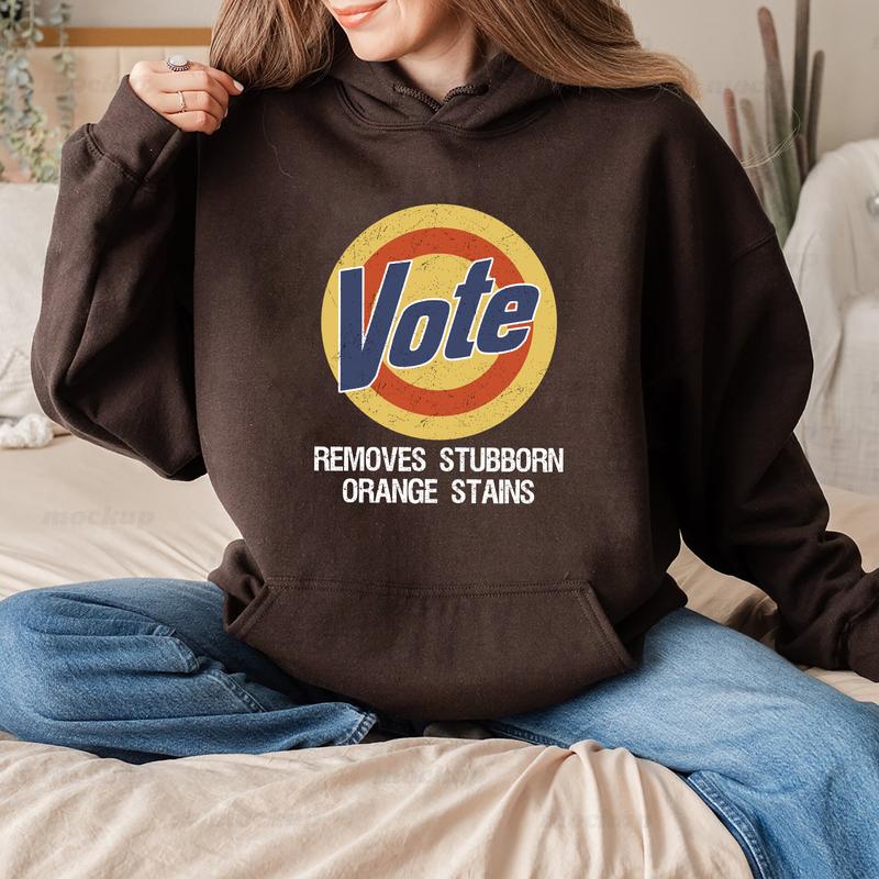 Vote Shirt, Anti Trump T-shirt, Vote Removes Tshirt, Kamala Harris Shirt, Election 2024, Harris 2024 Tee, Vote Removes Stubborn Orange Stains, Anti Trump Gifts, Vote Shirt Women Tee