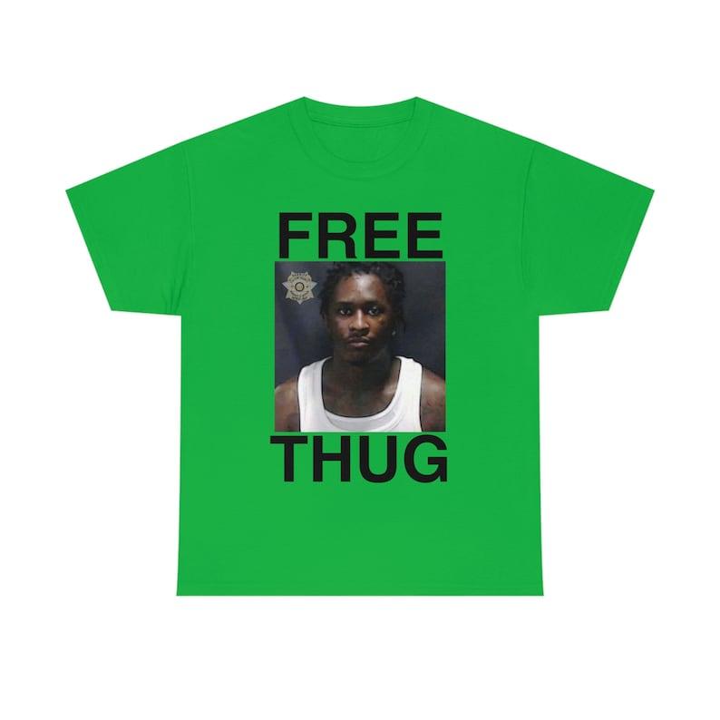 FREE THUG Young Thug MugshoT-Shirt, Gifts