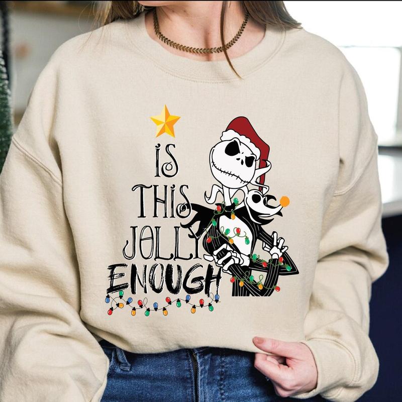 Nightmare Before Christmas Jack Skellington Sweatshirt For Women, Family Christmas Shirt, Epcot Xmas Shirt - Pullover, Womenswear
