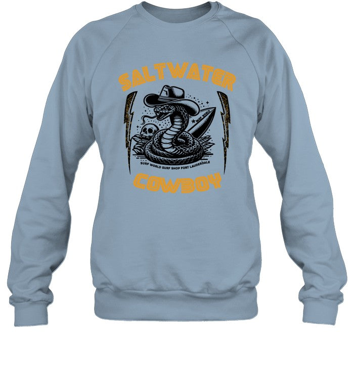 Surf World Salt Water Cowboy Crewneck Sweatshirt
