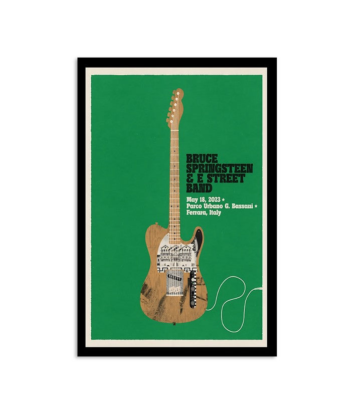 Poster Bruce Springsteen & E Street Band Ferrara May 18, 2023 Parco Urbano G Bassani