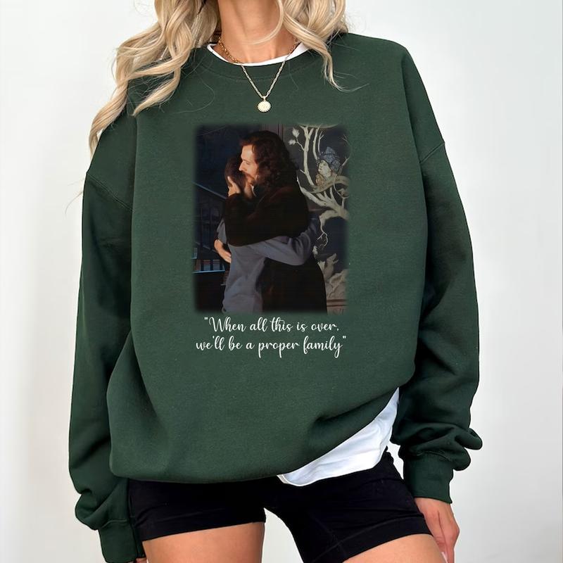HP Father's Day Black Siriux and His God Son Sweatshirt Hoodie Shirt Cotton Fit, T-Shirt Father's Day Gift