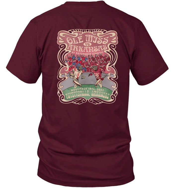 Ole Miss Football vs Arkansas Razorback Football Game Day 2022 Shirt