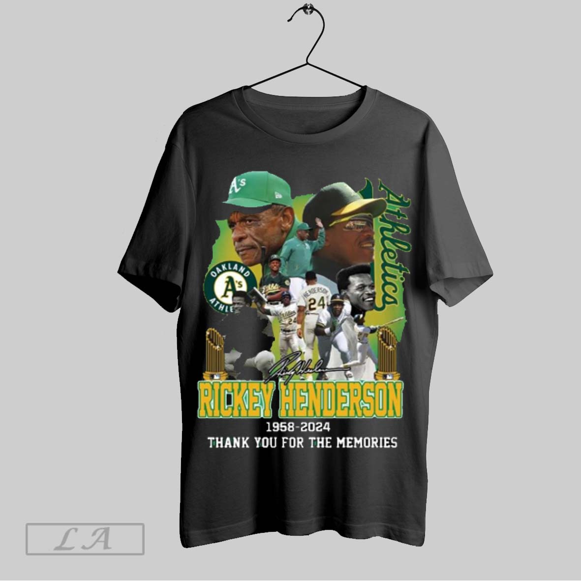 Rickey Henderson 1958 2024 Thank You For The Memories Shirt