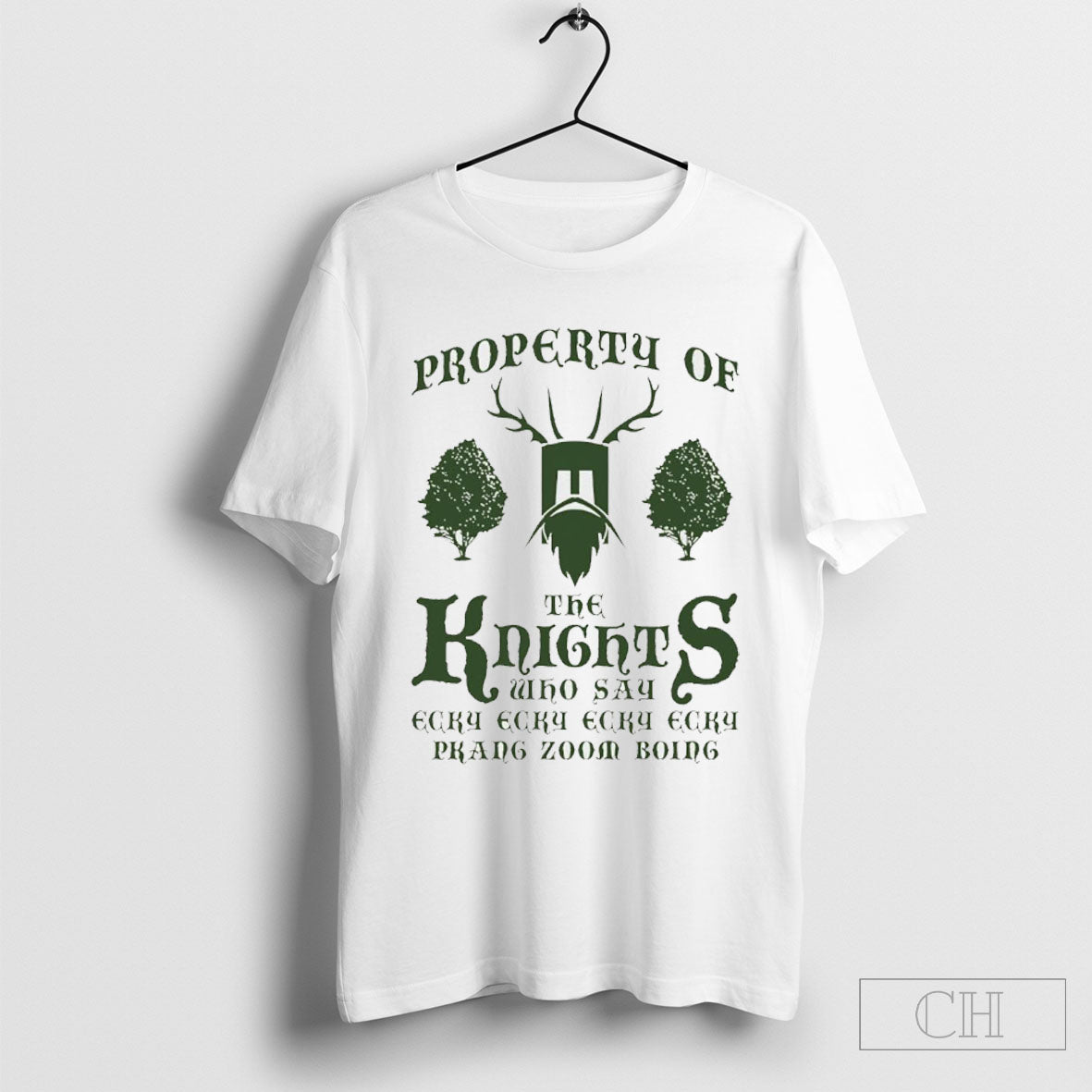 Property Of The Knights Who Say Ecky Ecky Ecky Ecky Pkang Zoom Boing Monty Python And The Holy Grail T Shirt Sweater Cutom Poster Coffee Mugs Ornament