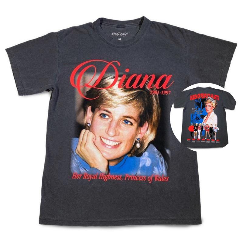 Princess Diana Moby Thrift Offical Tee Crewneck Top doublesided shirt