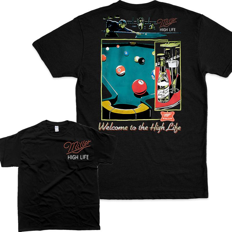 Miller High Life Sportsmans Club Vintage Tee, Unisex T-Shirt For Men And Women, Men's Tshirt, Men's Clothes Cotton Fashion Casual Menswear