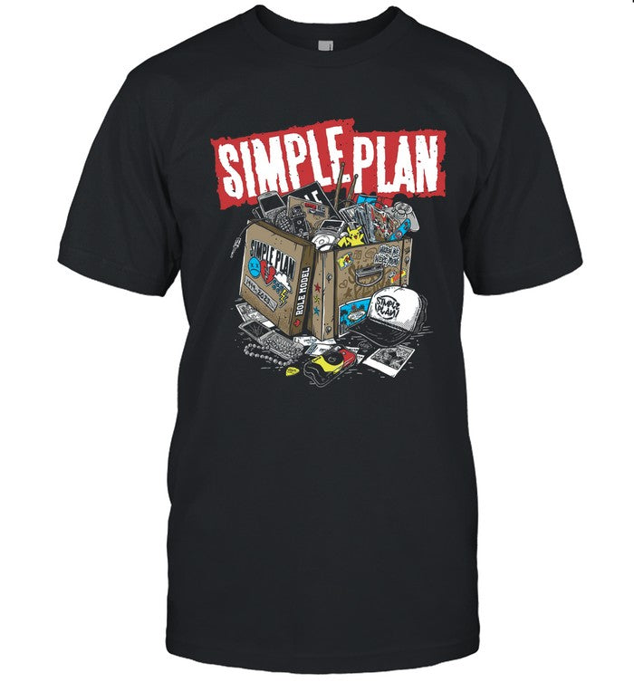 Simple Plan Souvenir Black T-Shirt New 2023