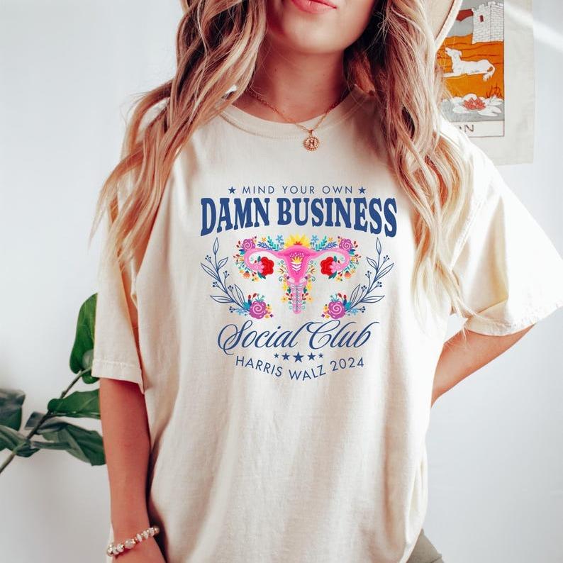 Mind Your Own Dmn Business T-Shirt, Tim Walz Shirt, Harris Walz Shirt, Kamala Harris Shirt, Vote Shirt, Democrat Shirt