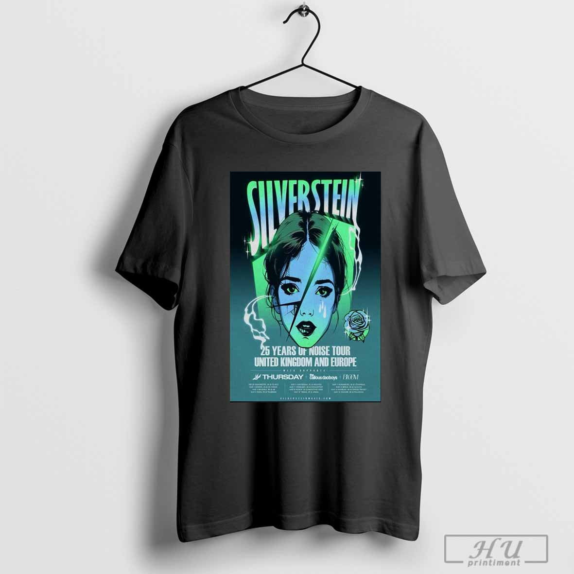 Silver Stein 25 Years Of Noise Tour Uk Europe Poster Shirt