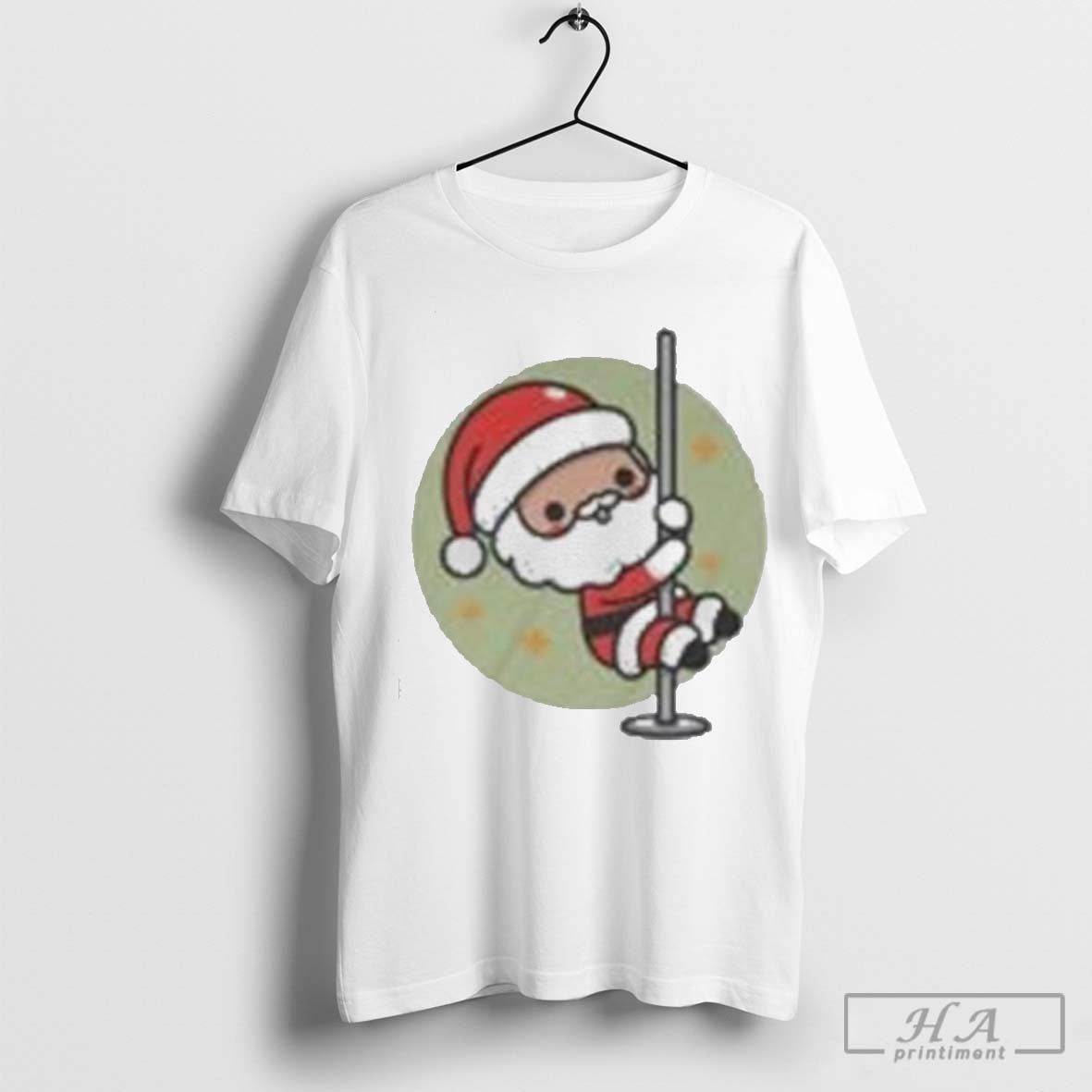 Santa Pole Dance Merry Christmas Shirt