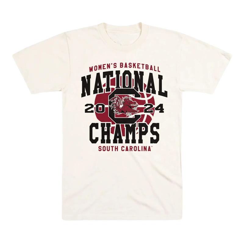 South Carolina 2024 National Championship T-shirt Classic Cotton Menswear Top Embroidered Hoodie