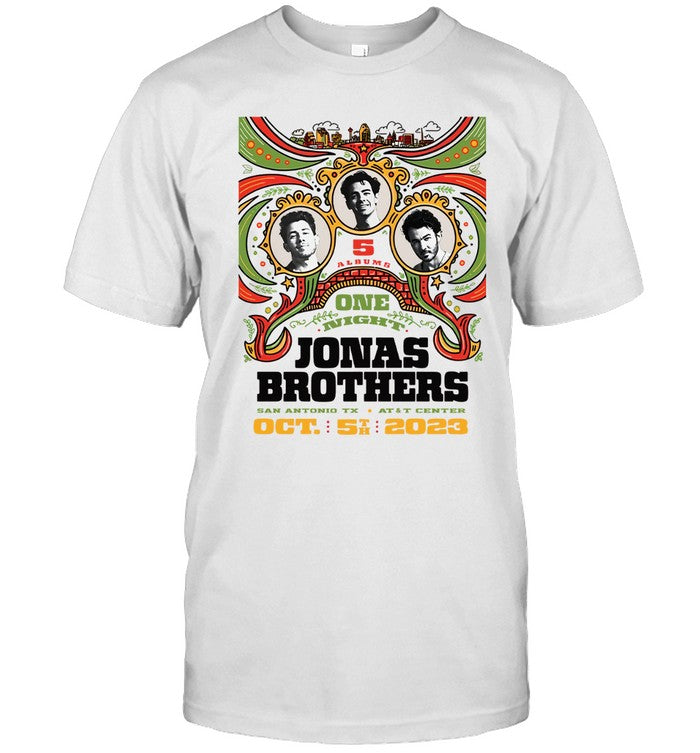 Jonas Brothers Frost Bank Center October 5, 2023 Concert Shirt