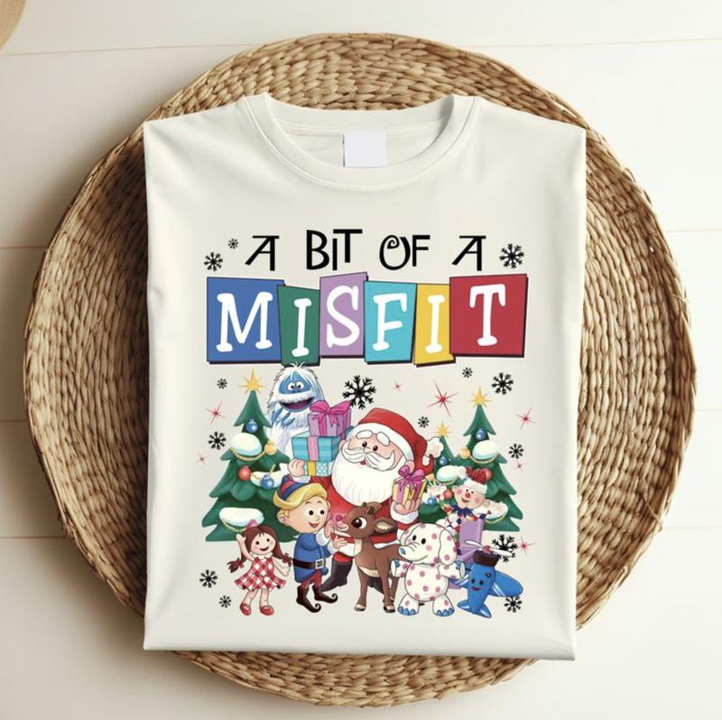Rudolph The Red Nosed Reindeer Christmas Shirt/Sweatshirt/Hoodie, Retro Crewneck, Gift For Xmas, Cotton, Womenswear Tops