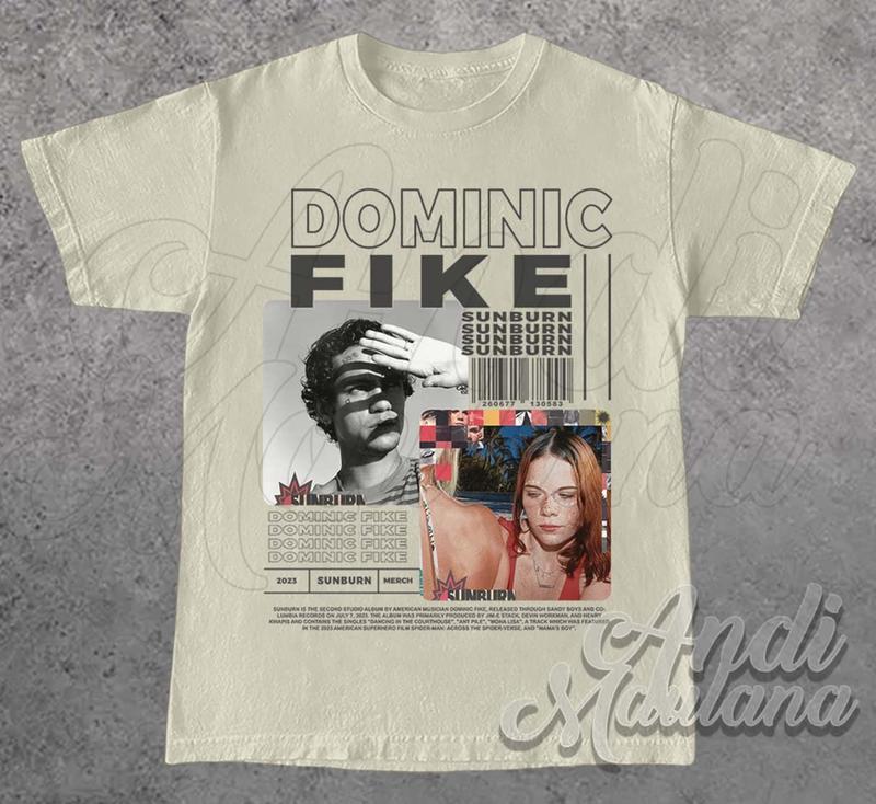 DOMINIC FIKE Unisex T-Shirt, Dominic Fike Merch, Dominic Fike SUNBURN Album 90s Poster Graphic tee, Don't Forget About Me Sweatshirt, Sunburn Tour Mer