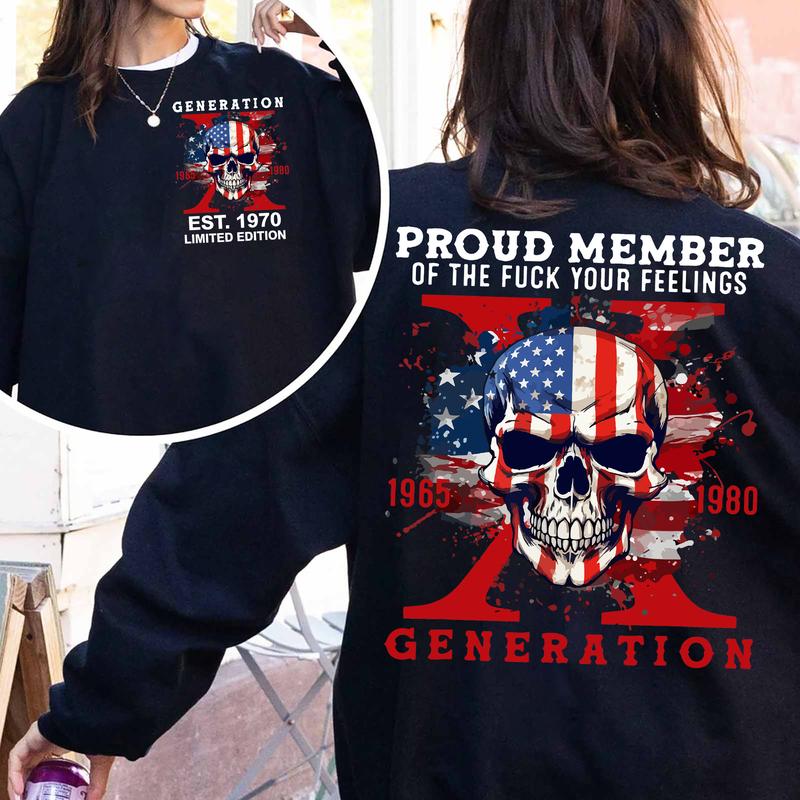 Customize Gen X Shirt New Version Raised On Hose Water And Neglect T-Shirt - Vintage Inspired Funny Saying Sarcasm Quotes Shirt - Fit, Casual