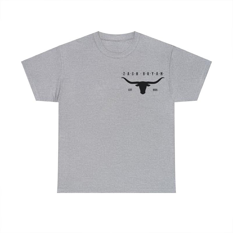 H0w Lucky We're Both Sides Tee, Bullhead Western Graphic Tee, Country Fans Apparel, Unisex Short Sleeve Tee Shirt, Casual Clothing