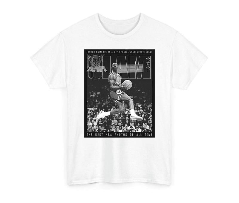 Vintage Legend Slam Cover T-Shirt, Basketball Poster Graphic Tee, Shirt, Shirt Fast, Unisex Basketball Shirt, Unisex Cotton T-Shirt Gift For All