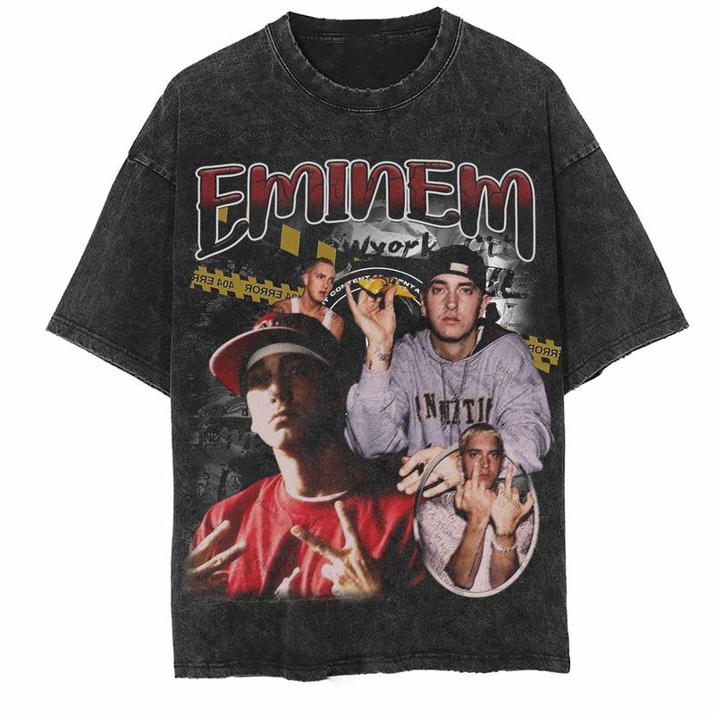 Eminem T-Shirt, Rapper Homage Graphic Unisex T-Shirt, Singer Sweatshirt, Eminem Retro 90's Fans Hoodie Gift for Rapper Fan Hip Hop, Rap Legend Sweater