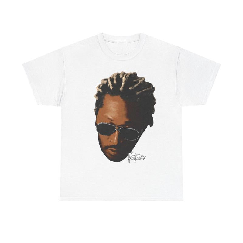 Future Inspired Vintage T-Shirt Rap Tee Concert Merch Rare Hip Hop Graphic Print Casual Classic Cotton Menswear Retro Top Comfy Tshirt Streetwear