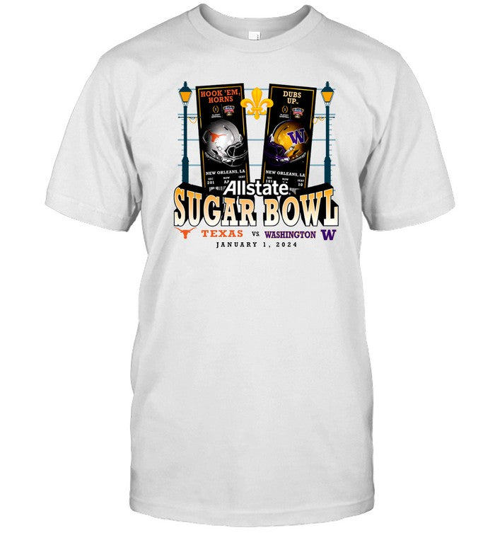 Sugar Bowl Jan 1 2024 Texas Vs Washington Event Tshirt