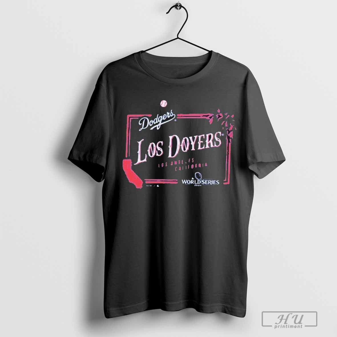 Shohei Ohtani Los Angeles Dodgers Majestic Threads Womenâ€™s 2024 World Series Off Shoulder Cropped Name &amp; Number T-Shirt