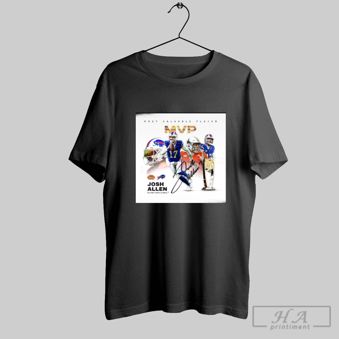 Reeses Senior Bowl The Josh Allen Most Valuable Player Mvp Buffalo Bills Signature Poster T Shirt